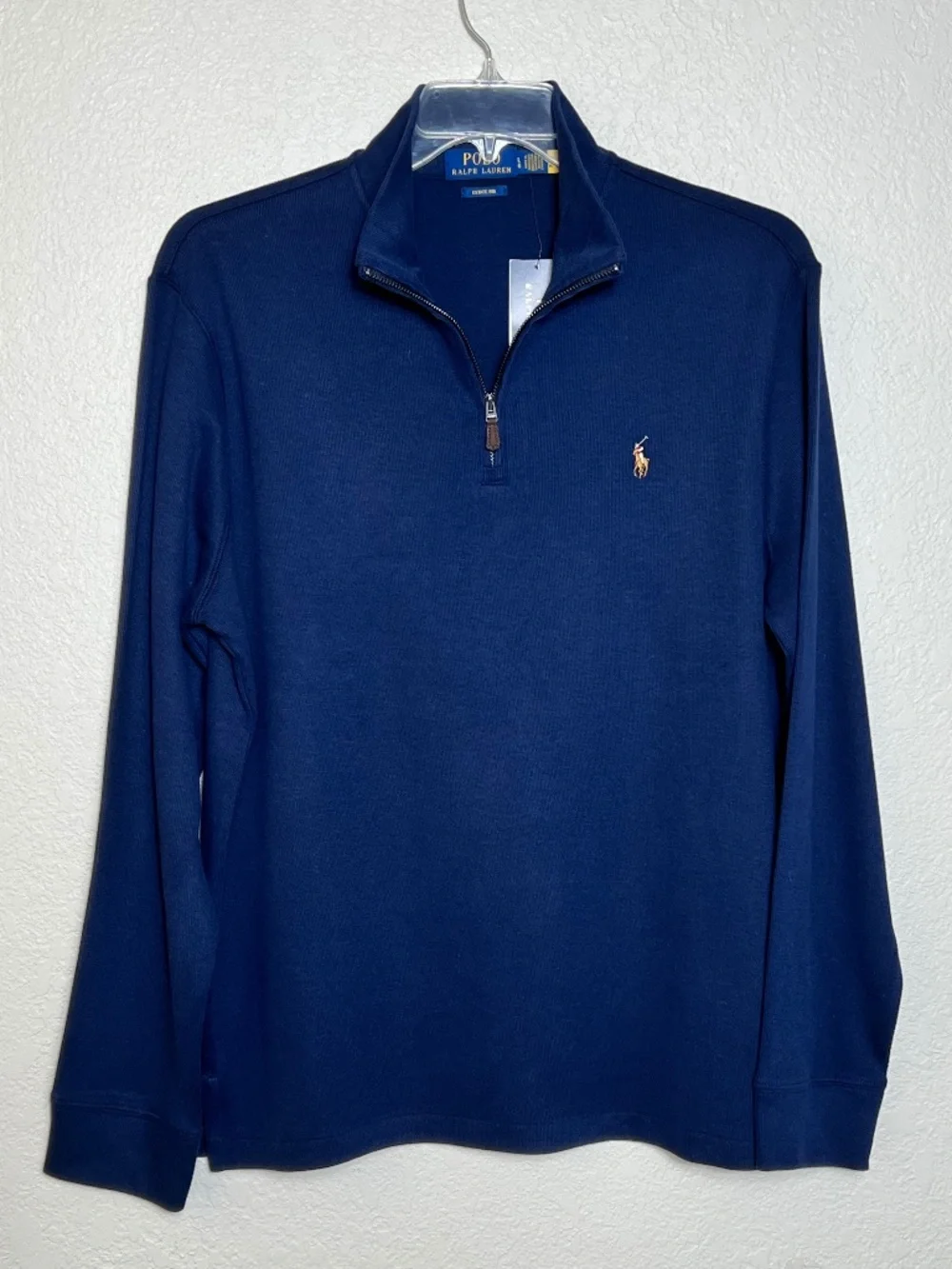 *FIRM PRICE* NWT - Polo Ralph Lauren Estate-Rib Quarter-Zip Pullover